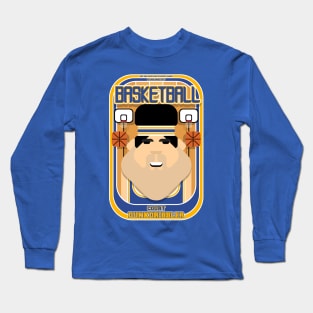 Basketball Blue Gold - Court Dunkdribbler - Victor version Long Sleeve T-Shirt